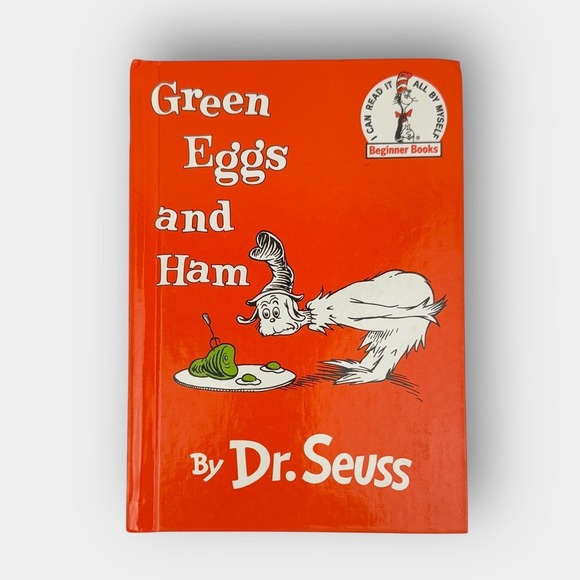 Green Eggs and Ham Dr Seuss 1960 Beginner Books Vintage Hardcover Kids Story - Picture 1 of 10